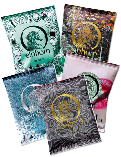 Kondome von Einhorn - Einhorn Kondom-Paket 5 Sorten 35 Stück